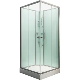 Schulte Korfu II Komplettdusche 89 x 89 cm silber-grün EP19360601502