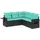 vidaXL Garten-Lounge-Set 5-tlg. schwarz
