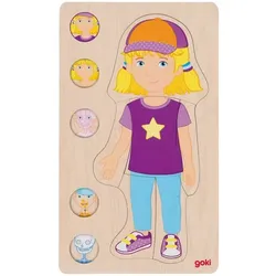 goki Schichtenpuzzle »Mädchen«