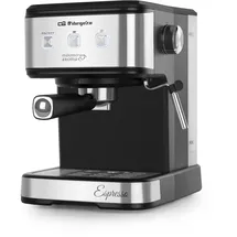 Orbegozo EX 5210, Espressomaschine, 20 bar, Schwarz/Edelstahl
