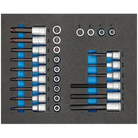 Gedore TS-308 Werkzeugsortiment in Check-Tool-Modulen, 308-teilig