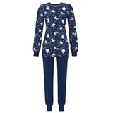 Ringella Pyjama mit Strickbündchen Farbe Dark Denim, Größe 52