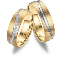 Verlobungsring MARRYA "Titan Ringe Trauringe Eheringe Partnerringe" Fingerringe Gr. 52, Titan, goldfarben (herren ring - gold silber) Damen