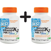 (50 g, 634,75 EUR/1Kg) 2 x (Doctors Best Natural Vitamin K2 MK7 with MenaQ7, 45
