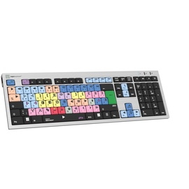 LogicKeyboard Avid Media Composer Slim Line Tastatur DE silber (LKB-MCOM4-AJPU-DE)
