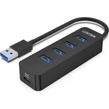 UNITEK Hub Usb-A 4X Usb-A 3.1, Aktiv,10W, H1117A - Black