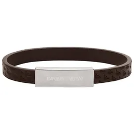 Emporio Armani Herren-Armband Leder/Edelstahl braun EGS3251040