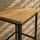 OEM Hocker Erle 40 x 65 x 30 cm Schwarz