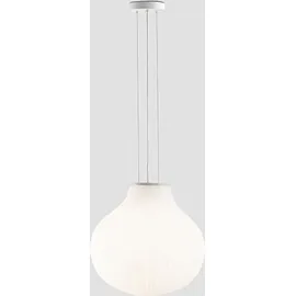 Lorefar Isabelle 1-flg. 40 cm rund/Glas/Metall/weiß
