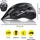Dunlop Fahrradhelm Verstellbar von 58 bis 61 CM - Größe L - mit LED-Beleuchtung 3 Lichtmodi - Schwarz