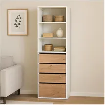 Hti-Living Kommode Nina XXL 50 x 40 x 161 cm Weiß