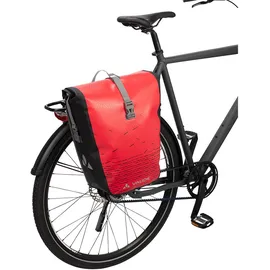 Vaude Aqua Back Print Single Gepäcktasche schwarz/rot (12804-031)