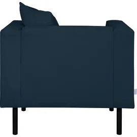 Home Affaire Sessel HOME AFFAIRE "Lillibeth Cocktailsessel, Loungesessel, Maße B/T/H: 90/74/83 cm", blau (nachtblau), B:90cm H:83cm T:74cm, 100% Polyester, Sessel, Sessel, Zierkissen als Wendekissen 45x45 cm, in Samtoptik oder Cord