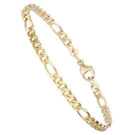 Unique Figaroarmband Gelbgold 333 21 cm