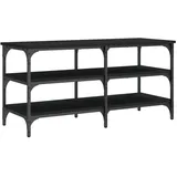 vidaXL Schuhbank 100 x 38,5 x 49 cm schwarz / schwarz