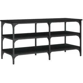 vidaXL Schuhbank 100 x 38,5 x 49 cm schwarz / schwarz