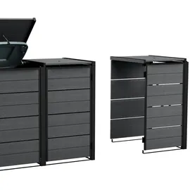 KETER Mülltonnenbox Hide Away 138 x 84 x 121 cm grau