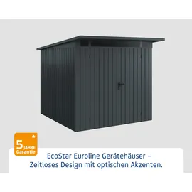 Hörmann EcoStar Gerätehaus 2,29 x 2,62 m Anthrazitgrau