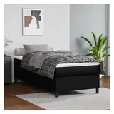 vidaXL Boxspringbett 100 x 200 cm Schwarz