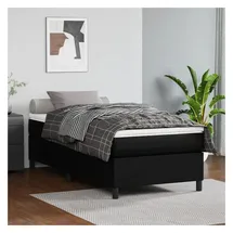 vidaXL Boxspringbett 100 x 200 cm Schwarz