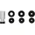 KS Tools 100.5090 Stehbolzen-Radnabenschleifer-Satz, Ø 50 / 60 mm, 7-tlg
