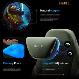 Diablo Chairs X.Eye Prime Gaming-Stuhl Grün PC