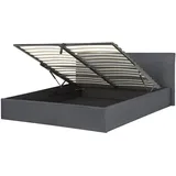 Beliani Polsterbett Grau