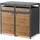 ML-Design Mülltonnenbox 132 x 80 x 116,3 cm braun