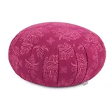 Bodhi Maharaja Collection: Meditationskissen Zafu 'Lotus' berry, Dinkelhülsen rosa No Size