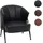 Mendler Sessel HWC-P30 Kunstleder 65 x 74 x 65 cm schwarz
