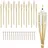 Relaxdays Gartenfackel Bambus 16er Set H: 90 cm natur/braun/weiß