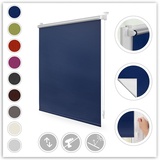 Lichtblick Thermo-Rollo Klemmfix 70 x 150 cm blau