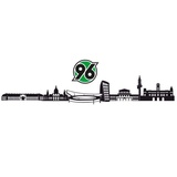 wall-art Wandtattoo »Fußball Hannover 96 Skyline + Logo«, (Set), selbstklebend, entfernbar 19936348-0 bunt 220 cm x 37 cm x 0,1 cm