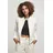 URBAN CLASSICS Inset College Jacke Light Grey / White XS