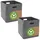 Dune Design Aufbewahrungsbox 33 x 33 x 33 cm 2-tlg. grau