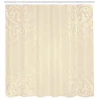 ABAKUHAUS Duschvorhang 175 x 200 cm beige