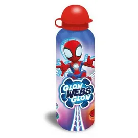 SpiderMan Glow Web Blau 0,5 l