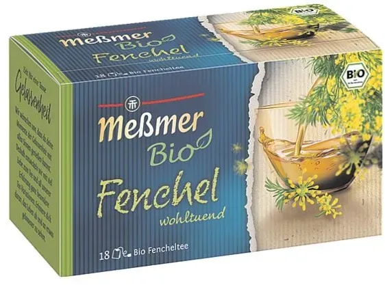 Bio Fencheltee Tassenportion, kuvertiert, 18er-Pack, Meßmer