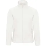 B & C Micro Fleece Full Zip Weiß S