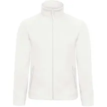 B & C Micro Fleece Full Zip Weiß S
