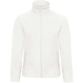B & C Micro Fleece Full Zip Weiß S
