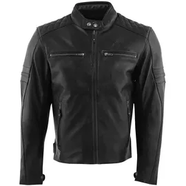 Rusty Stitches Super Jari V2 Motorrad Lederjacke Schwarz 5XL