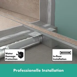 Hansgrohe RainDrain Compact Duschrinne 600 mm befliesbar edelstahl gebürstet