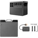 DJI Power 2000 Tragbare Powerstation mit Zwei Faltbaren 200W Solarpaneelen, 2048Wh/3000W LFP-Akku, in 45 Min. von 0% auf 80%, kompakte Größe, 1 MPPT-Module, Wohnmobile, Generator für den Hausgebrauch
