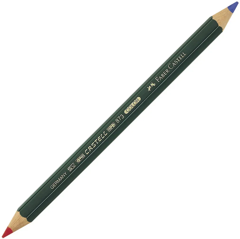 Zweifarbiger Bleistift Castell 873 | rot-blau | Faber-Castell