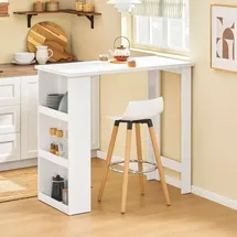 SoBuy Bartisch 112 x 57 x 106 cm Weiß