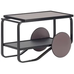 Artek - 901 Servierwagen, Birke schwarz, schwarz / torf / kohle (Hella Jongerius Edition)