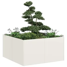 vidaXL Pflanzgefäß 100 x 100 x 80 cm Weiß