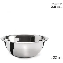 Weiß stapelbare Teigschüssel Küchenschüssel Rührschüssel Schüssel Edelstahl 1,5 Liter, 8x22 cm