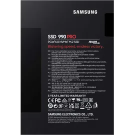 Samsung 990 PRO 4 TB M.2 MZ-V9P4T0BW